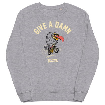 GIVE A DAMN Unisex organic sweatshirt